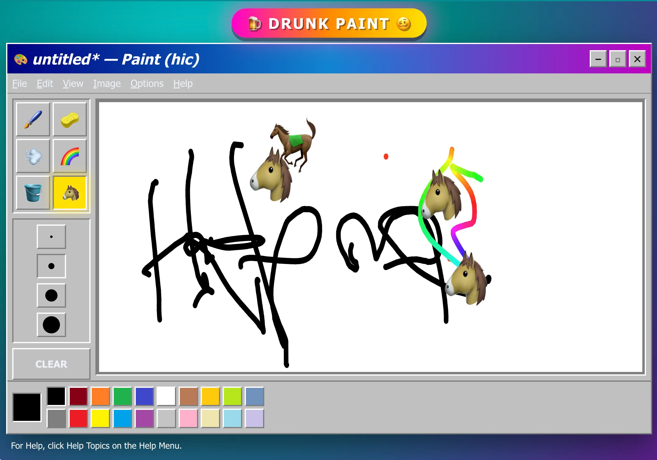Drunk MS Paint